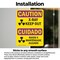 Signmission Radiation & Laser Sign, 14 in H x 10 in W, Vinyl Decal, Rectangle OS-2PACK-CR-D-1014-L-10199 - alternate 5